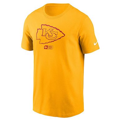 Men's Nike Gold Kansas City Chiefs Faded Essential T-Shirt