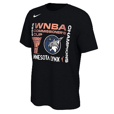 Unisex Nike Black Minnesota Lynx 2024 WNBA Commissioner's Cup Champions T-Shirt