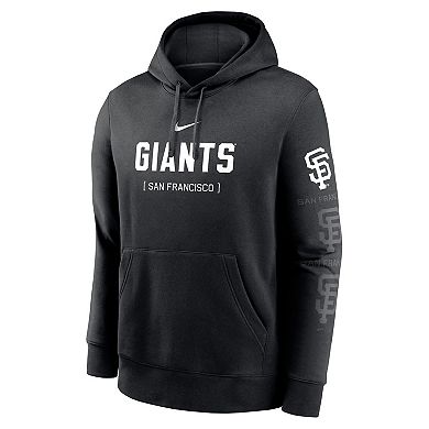 Men's Nike Black San Francisco Giants Fashion Club Pullover Hoodie