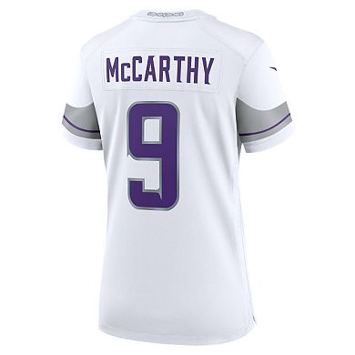 Women's Nike J.J. McCarthy White Minnesota Vikings Alternate Game Player Jersey