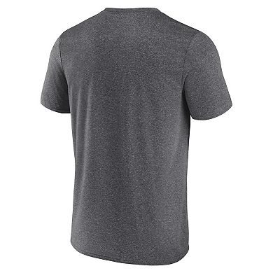 Men's Fanatics Heathered Charcoal Dallas Stars Prodigy Performance T-Shirt