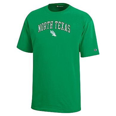 Youth Champion Kelly Green North Texas Mean Green Arch Over Logo T-Shirt