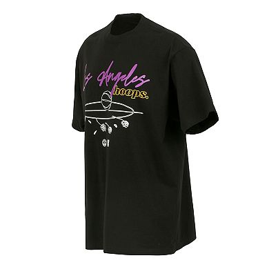 Unisex round21 Black Los Angeles Sparks Hoops T-Shirt