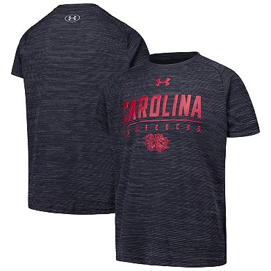 Youth Under Armour Black South Carolina Gamecocks Ultra Soft Rye Tech Performance T-Shirt