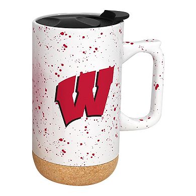 Wisconsin Badgers 18oz. Speckle Cork Mug