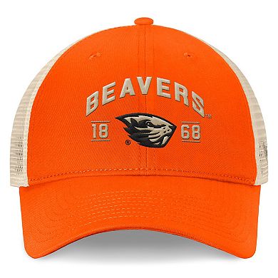 Men's Top of the World Orange Oregon State Beavers Heritage Waylon Trucker Adjustable Hat