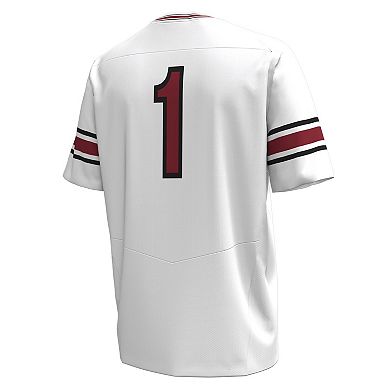 Men's Under Armour #1 White South Carolina Gamecocks Replica Football Jersey