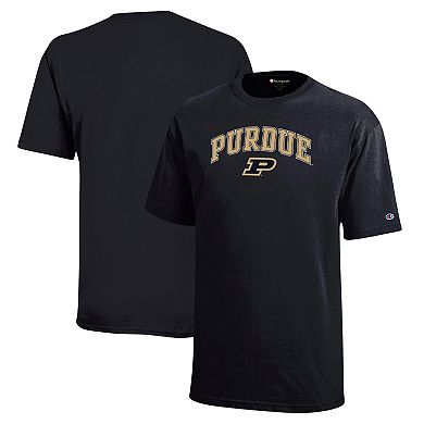 Youth Champion Black Purdue Boilermakers Arch Over Logo T-Shirt