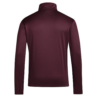 Men's adidas Maroon Arizona State Sun Devils Coaches Sideline Quarter-Zip Top