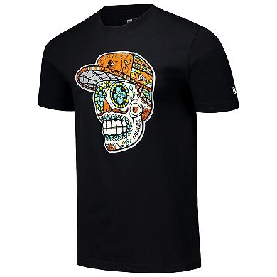 Men's New Era Black Baltimore Orioles Sugar Skulls T-Shirt