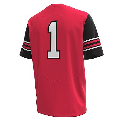 Men's Under Armour #1 Red Utah Utes Replica Football Jersey