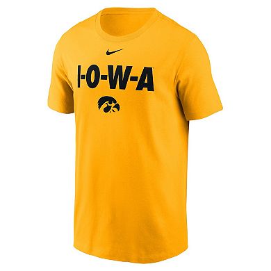 Men's Nike Gold Iowa Hawkeyes Local Ultimate Chant T-Shirt