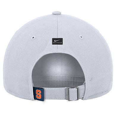 Men's Nike White Syracuse Orange 2024 Sideline Club Adjustable Hat