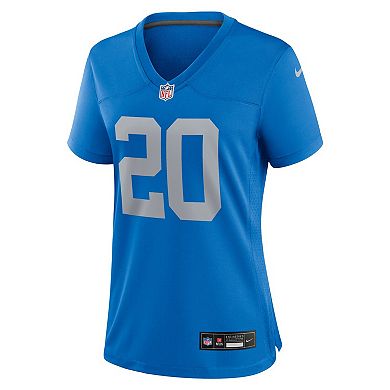 Women's Nike Barry Sanders Blue Detroit Lions Alternate Game Jersey