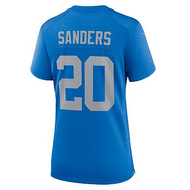 Women's Nike Barry Sanders Blue Detroit Lions Alternate Game Jersey