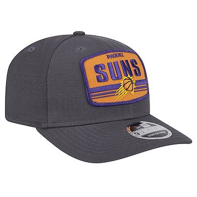 Men's New Era Graphite Phoenix Suns Team Elevated Patch 9SEVENTY Adjustable Hat