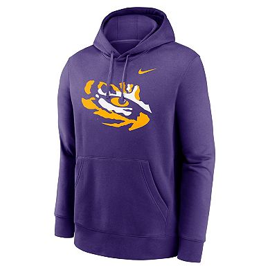 Men's Nike Purple LSU Tigers Primetime Alternate Logo Club Fleece Pullover Hoodie