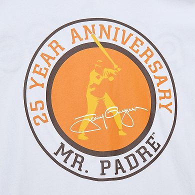 Men's Mitchell & Ness White San Diego Padres Cooperstown Collection Player Legends Ringer T-Shirt