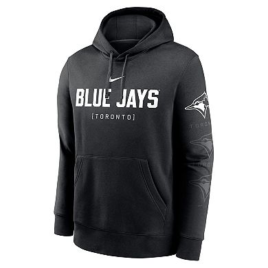 Men's Nike Black Toronto Blue Jays Fashion Club Pullover Hoodie