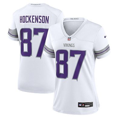 Women's Nike T.J. Hockenson White Minnesota Vikings Alternate Game Player Jersey