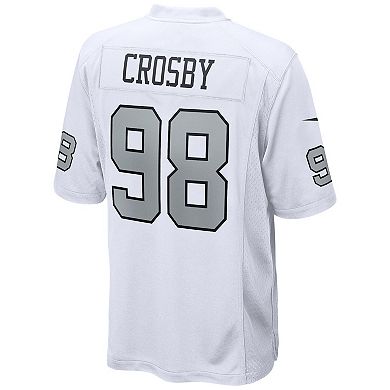 Men's Nike Maxx Crosby White Las Vegas Raiders Alternate Game Jersey