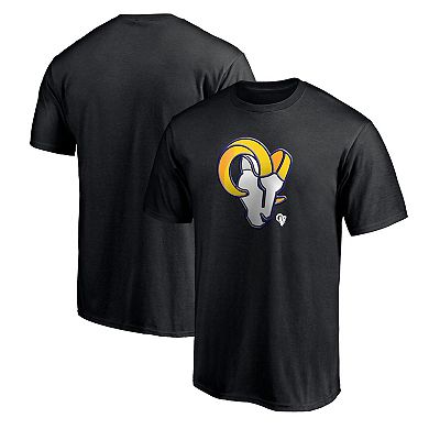 Men's Fanatics Black Los Angeles Rams Midnight Mascot Team Logo T-Shirt