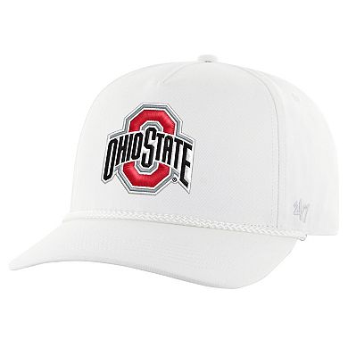 Men's '47 White Ohio State Buckeyes Rope Hitch Adjustable Hat