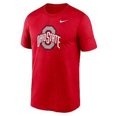 Men's Nike Scarlet Ohio State Buckeyes Primetime Legend Logo T-Shirt