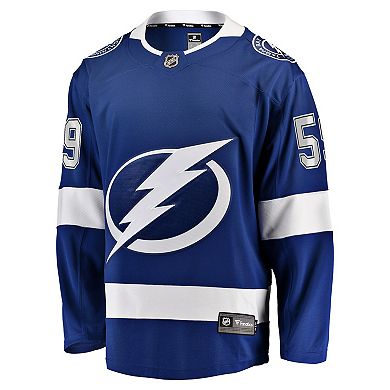 Men's Fanatics Jake Guentzel Blue Tampa Bay Lightning Home Premier Breakaway Player Jersey