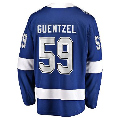 Men's Fanatics Jake Guentzel Blue Tampa Bay Lightning Home Premier Breakaway Player Jersey