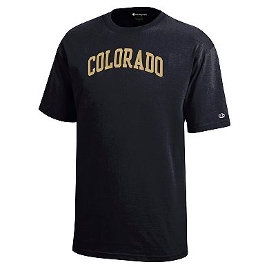 Youth Champion Black Colorado Buffaloes Team Arch T-Shirt