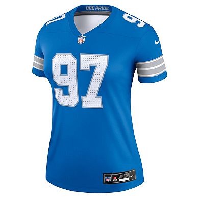 Women's Nike Aidan Hutchinson Blue Detroit Lions Legend Jersey