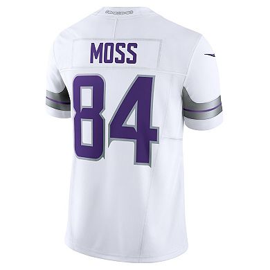 Men's Nike Randy Moss White Minnesota Vikings Alternate Vapor F.U.S.E. Retired Player Limited Jersey