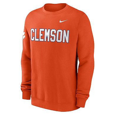 Men's Nike Orange Clemson Tigers 2024 Sideline Dabo Pullover Sweatshirt