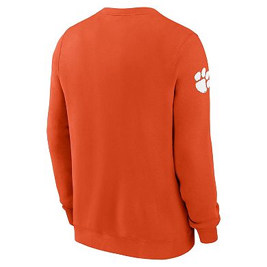 Men's Nike Orange Clemson Tigers 2024 Sideline Dabo Pullover Sweatshirt