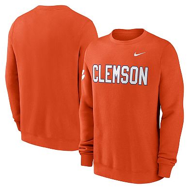 Men's Nike Orange Clemson Tigers 2024 Sideline Dabo Pullover Sweatshirt