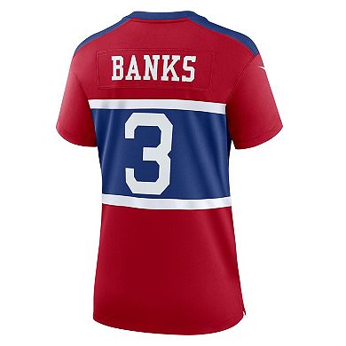 Women's Nike Deonte Banks Century Red New York Giants Alternate Player Game Jersey