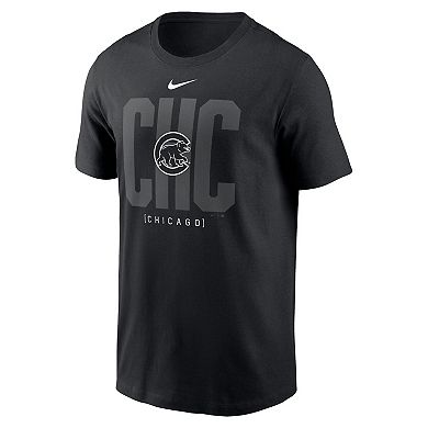 Men's Nike Black Chicago Cubs Fashion Local T-Shirt