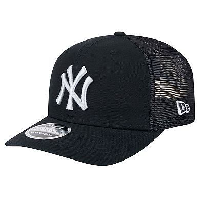 Men's New Era Black New York Yankees Canvas 9SEVENTY COOLERA Stretch-Snap Hat