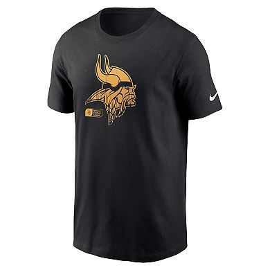 Men's Nike Black Minnesota Vikings Faded Essential T-Shirt