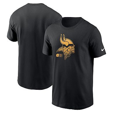 Men's Nike Black Minnesota Vikings Faded Essential T-Shirt