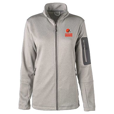 Women's Dunbrooke  Heather Charcoal Cleveland Browns Freestyle Teflon Shield Full-Zip Jacket