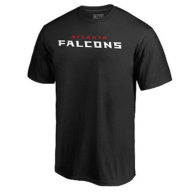 Men's NFL Pro Line Black Atlanta Falcons Wordmark T-Shirt