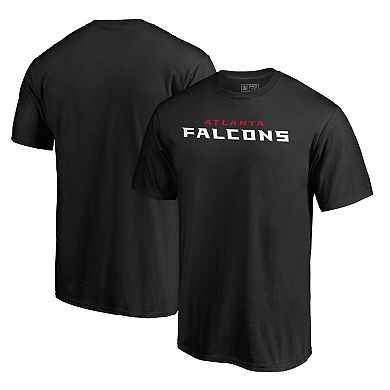 Men's NFL Pro Line Black Atlanta Falcons Wordmark T-Shirt