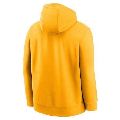 Men's Nike Gold LSU Tigers Primetime Evergreen Club Fleece Pullover Hoodie