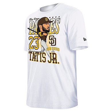 Men's New Era Fernando Tatis Jr. White San Diego Padres Caricature T-Shirt