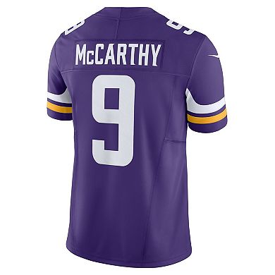 Men's Nike J.J. McCarthy Purple Minnesota Vikings Vapor F.U.S.E. Limited Jersey