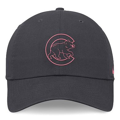 Women's Nike Graphite Chicago Cubs Desert Berry Club Adjustable Hat