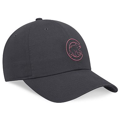 Women's Nike Graphite Chicago Cubs Desert Berry Club Adjustable Hat