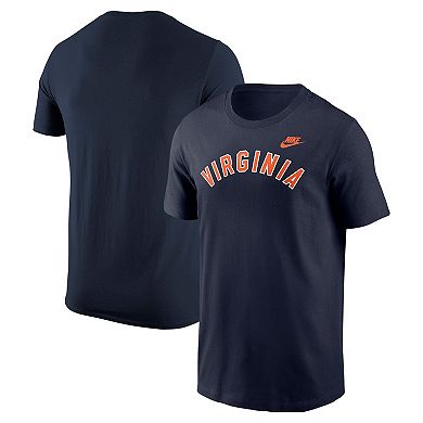 Men's Nike Navy Virginia Cavaliers Vintage Block Wordmark Core T-Shirt